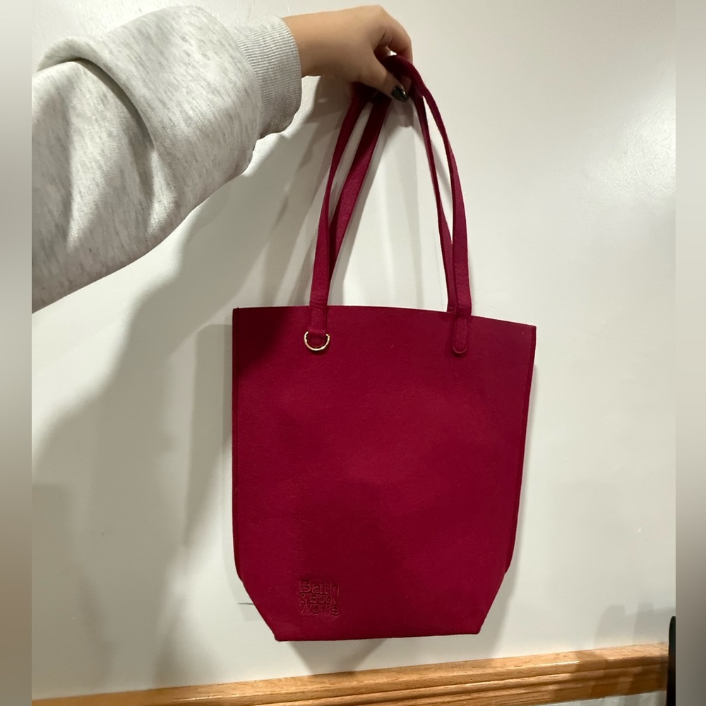 Bath and Body Works Felt Tote Bag